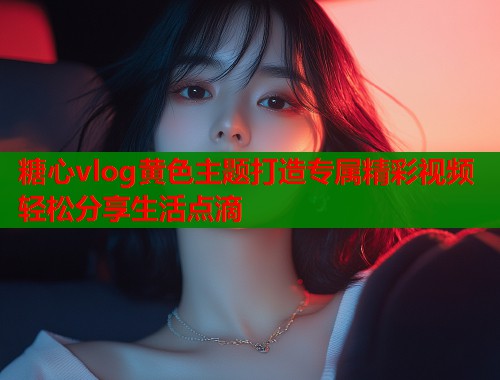 糖心vlog黄色主题打造专属精彩视频轻松分享生活点滴