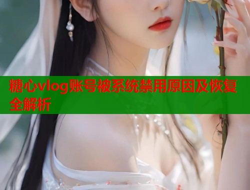 糖心vlog账号被系统禁用原因及恢复全解析  第2张