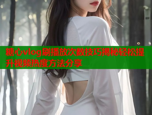 糖心vlog刷播放次数技巧揭秘轻松提升视频热度方法分享