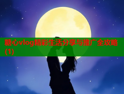糖心vlog精彩生活分享与推广全攻略(1)